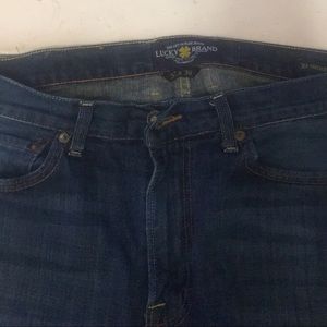 Lucky Brand Mens Dark Blue Denim Jeans